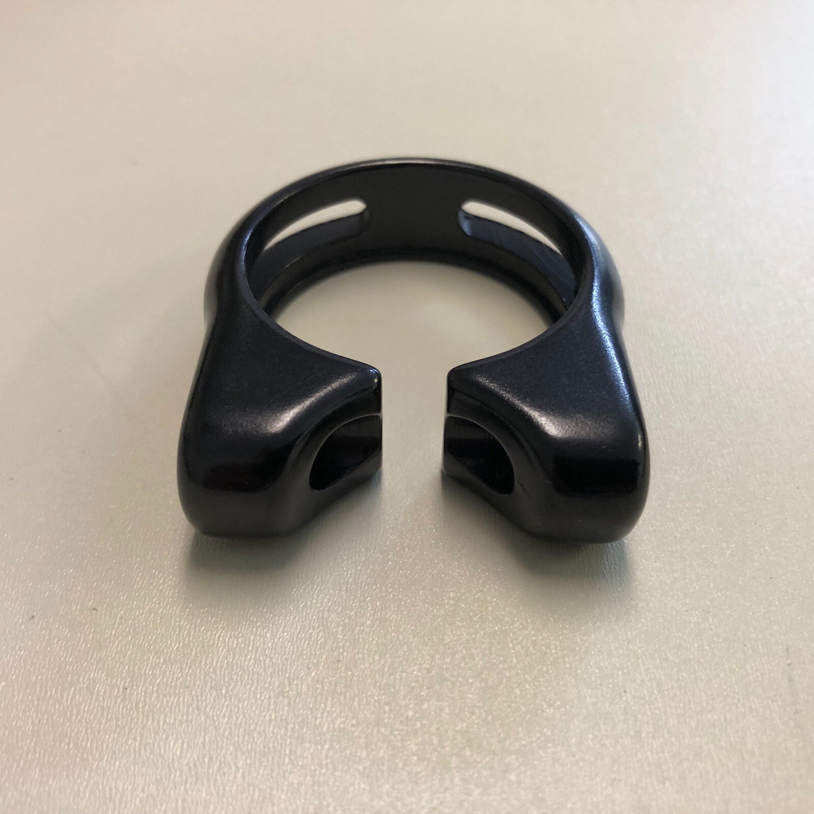 New Alloy Bike Bicycle Seat Post Clamp Without Bolt 35.8mm Black