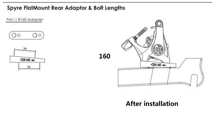 SHIMANO SM-MA-R160 D/D Road Bike Brake Adapter Rotor R140 to R160 Fit G3 HS1 MTB