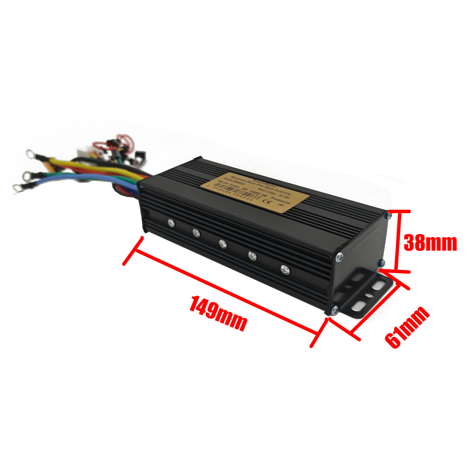 Electric bike 24V-48V 750W 30A 3-Mode Sine Wave Ebike Controller with Display