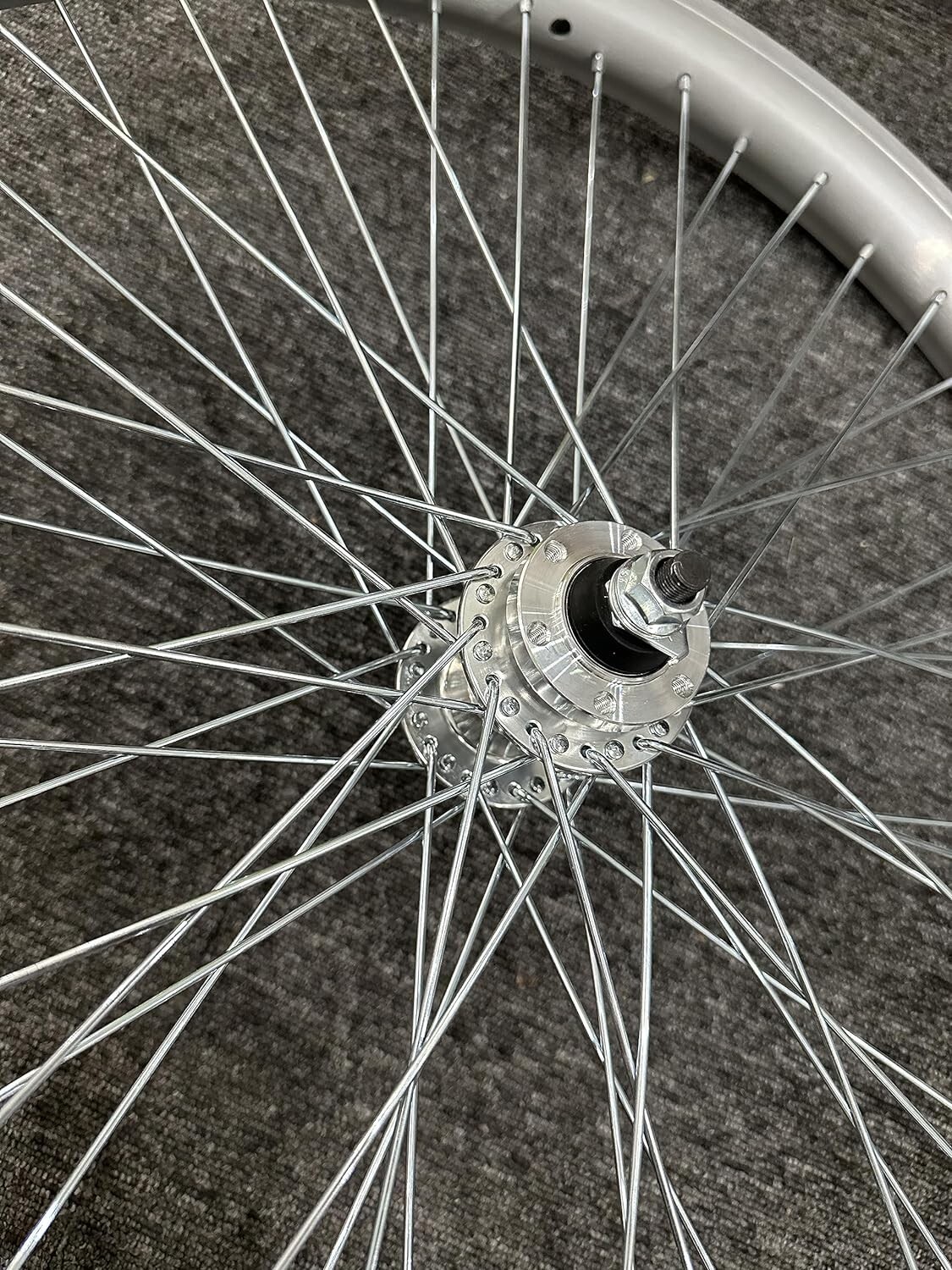 26″ Fat Tire Heavy Duty Bicycle Wheels 12G & Triple Tree Bike Fork & Freewheel