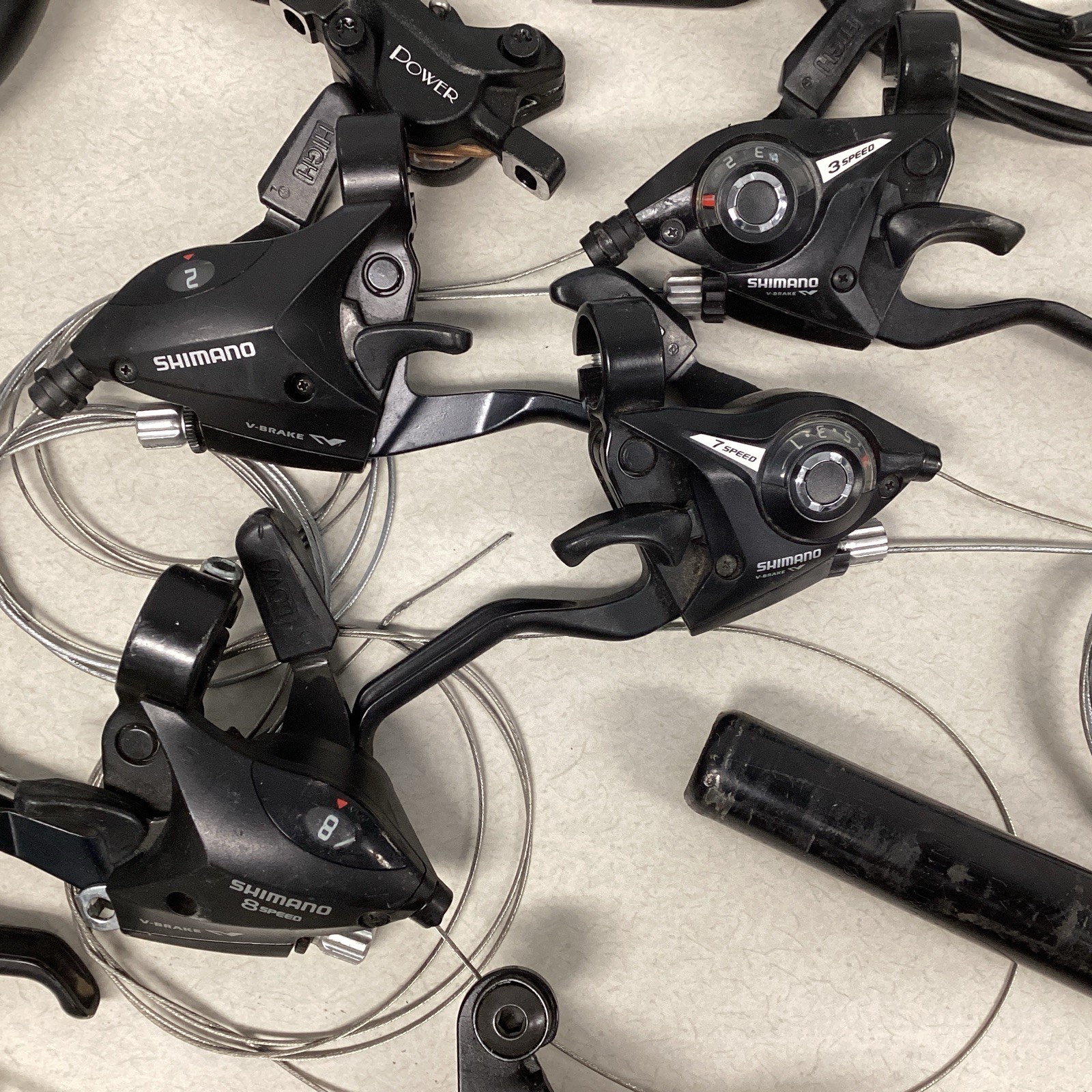 Lot Of Assorted Bicycle Parts – Derailleurs, Brakes, Saddles, Cassette, etc. #1