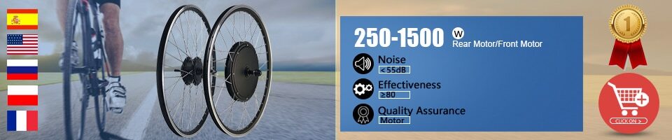 EBike Conversion Kit 36V48V 500W Rear Cassette Hub Motor Wheel 20 26”×4.0 Wheel