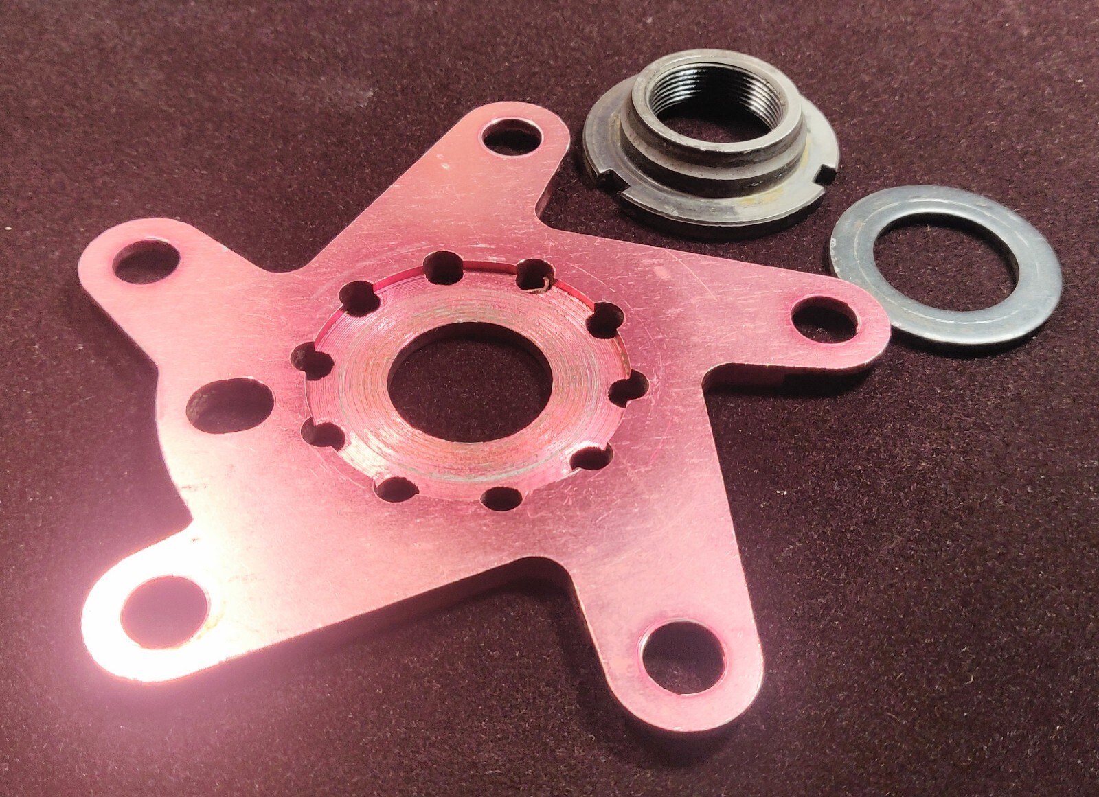 DK-180 Cr-MO Crank with Removable Chainring Spider BCD110 5 bolt Adapter BMX