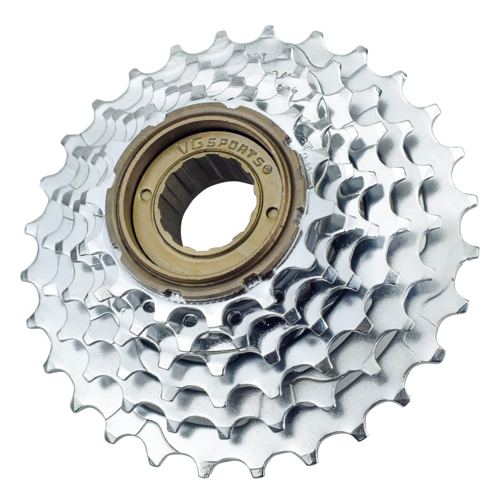 Bicycle Freewheel 6 Speed 14-28T Threaded Cassette Cog Wheel Component Silver