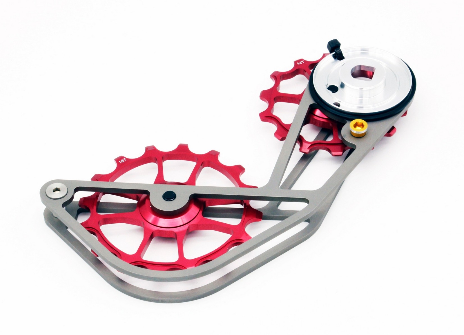 Swishti Road Bike Oversized Pulley Titanium Cage For SRAM Force Etap Axs Red