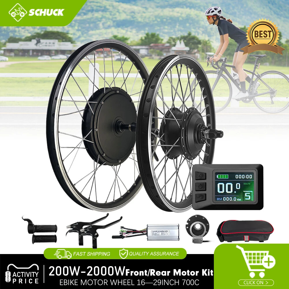 250W 350W 500W 1000W 1500W 2000W MTB Front Rear Hub Motor Ebike Conversion Kit