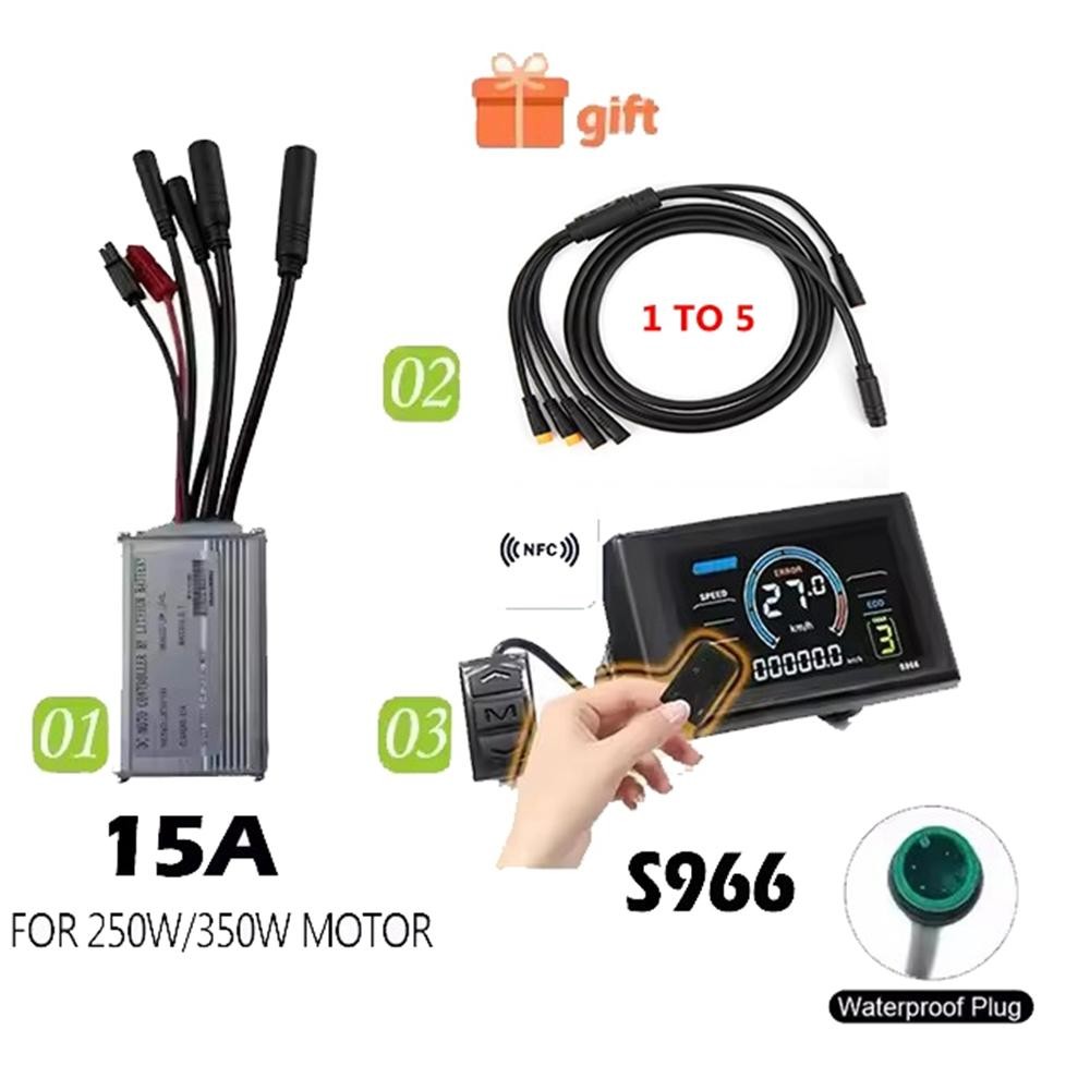 JN 36V 48V 15A 250W 350W Controller Motor Display Set 3 Pin 9 Pin E-Bike Parts