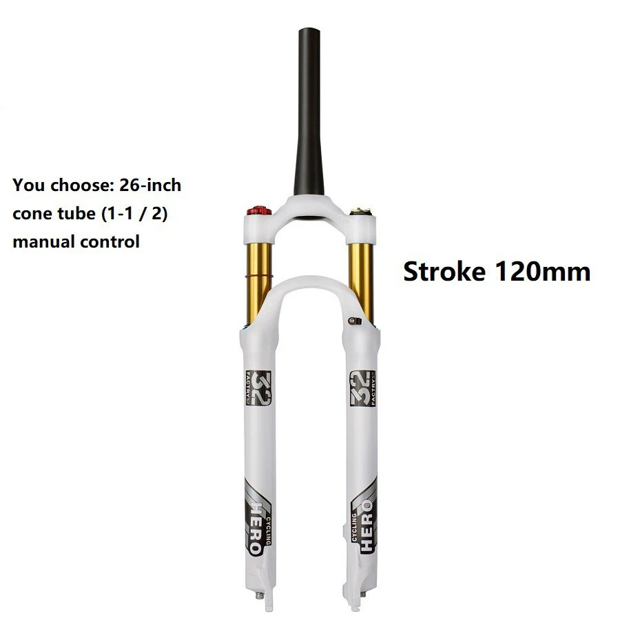 26 27.5 29er Mountain Bike 120mm Stroke Quick Release Locking Control Air Fork