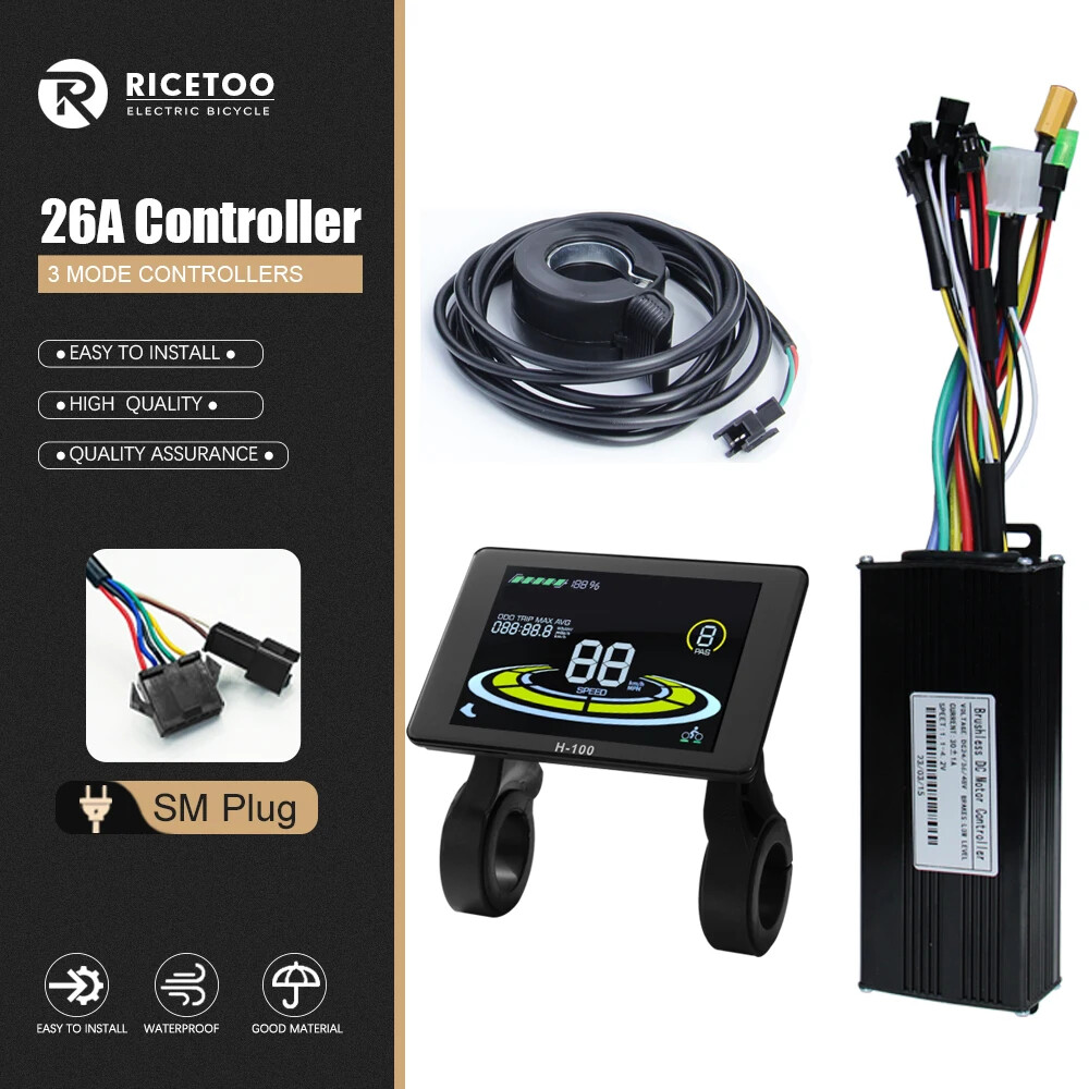 E-bike 3 Mode Controller Sine Wave Controlle 17A 26A 30A 40A with LCD Display