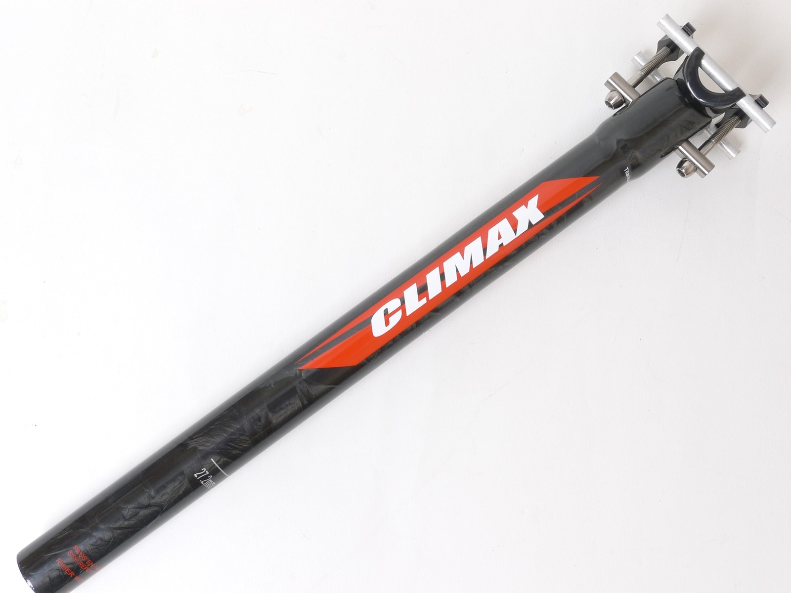 130g,27.2×350 Climax SP02C UD gloss carbon Seatpost Ti bolt Road MTB bike Black