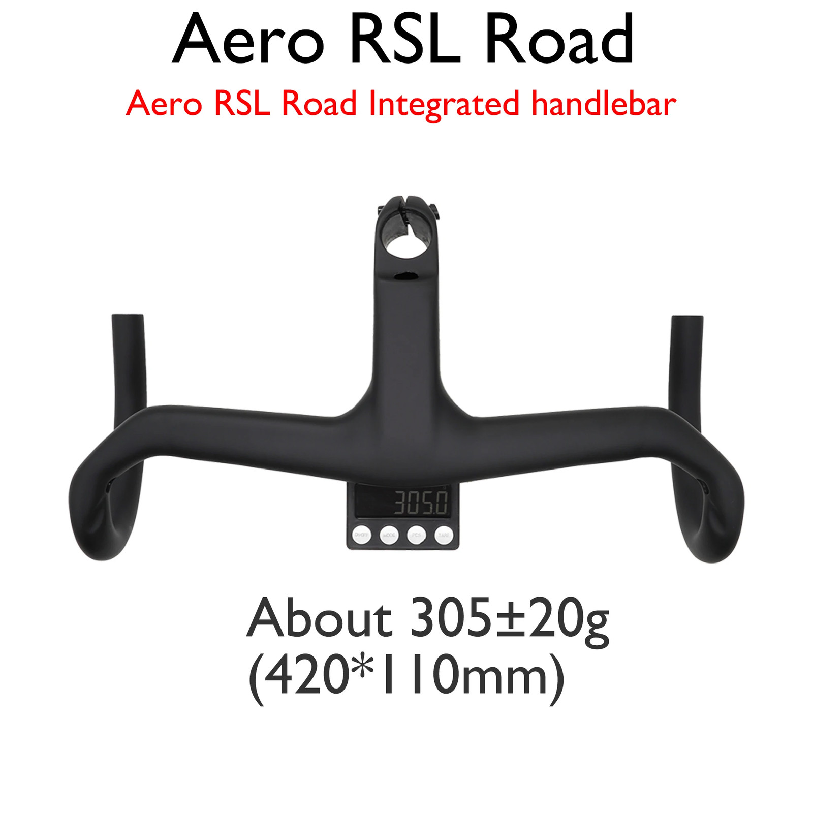 Full Carbon Road Bike Integrated Handlebar -7 Degree 28.6mm 350-410mm