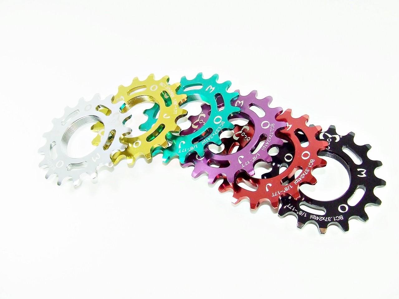 MOJO 14T FIXED GEAR COG – GOLD ANODIZED Cro-Mo TRACK 14 TOOTH 1/8 INCH CNC