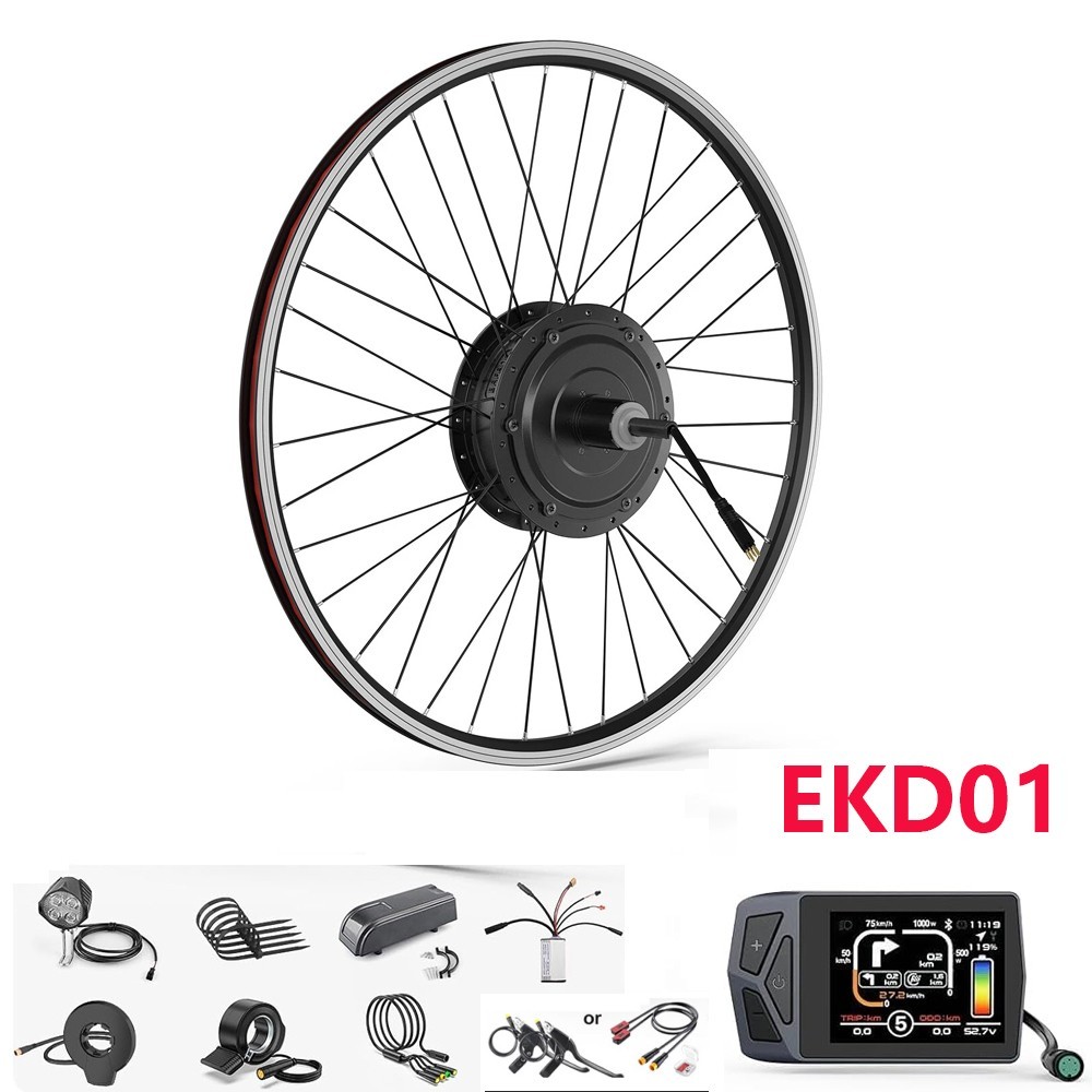48V500W Bafang Hub Motor Kit Front Wheel 20” 26” 700C EBike Conversion Kits US
