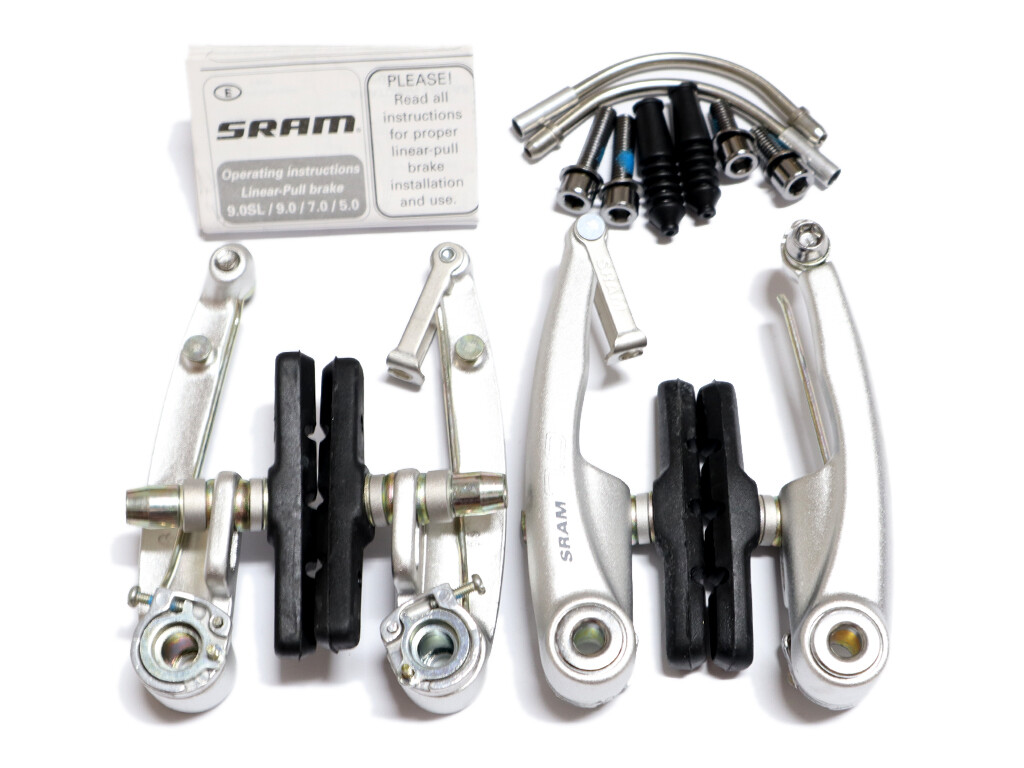 SRAM 7.0 Linear Pull Bike Brake Set Front & Rear Silver