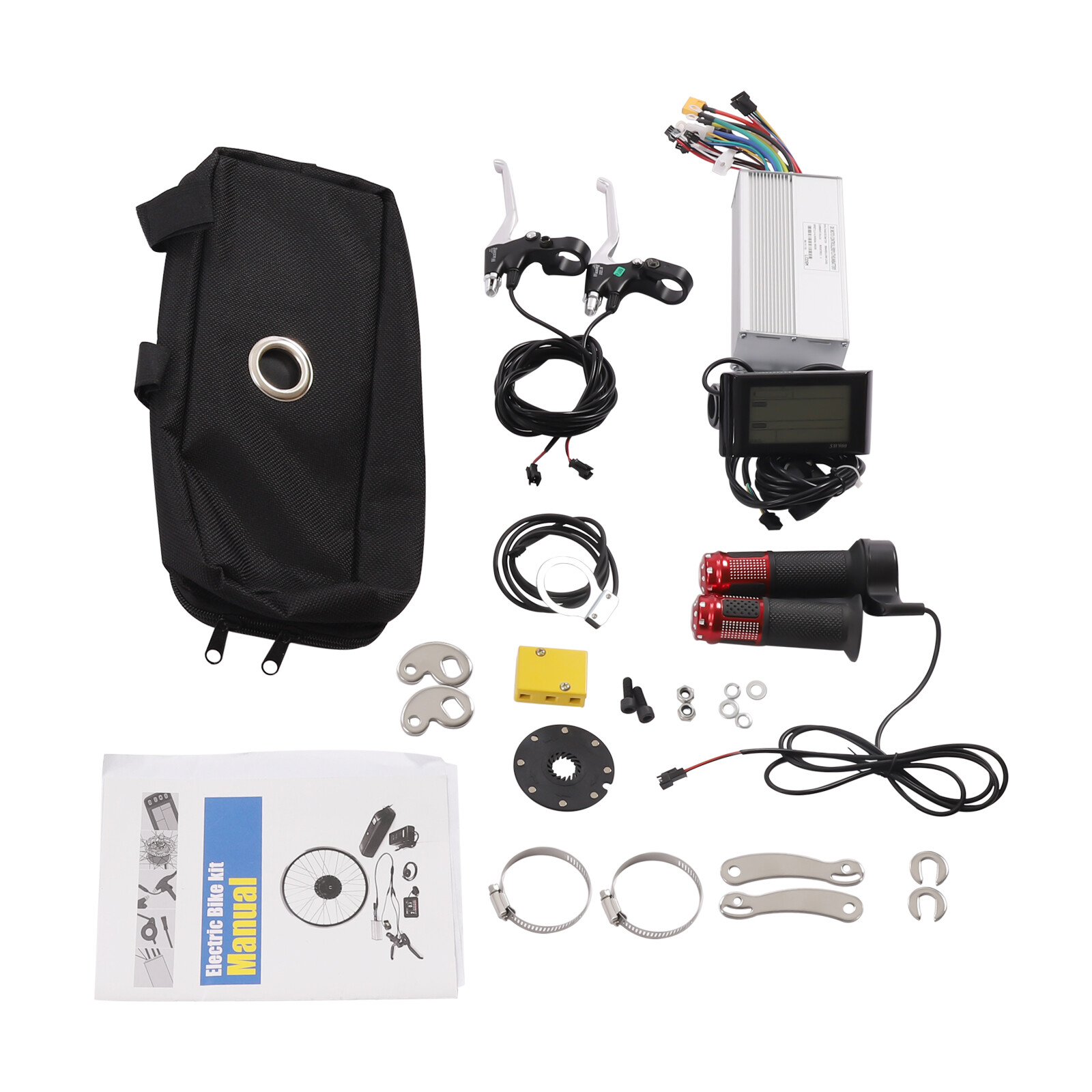 7 Speed E-Bike Motor 27.5″ Rear Wheel LCD Electric Bicycle Conversion Kit 2000W