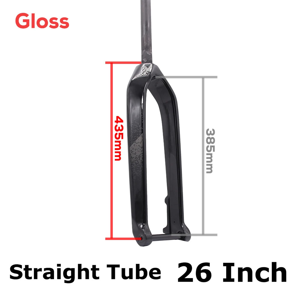 26 27.5 29ER Full Carbon Fiber MTB Rigid Fork 15*110mm Boost Disc Brake