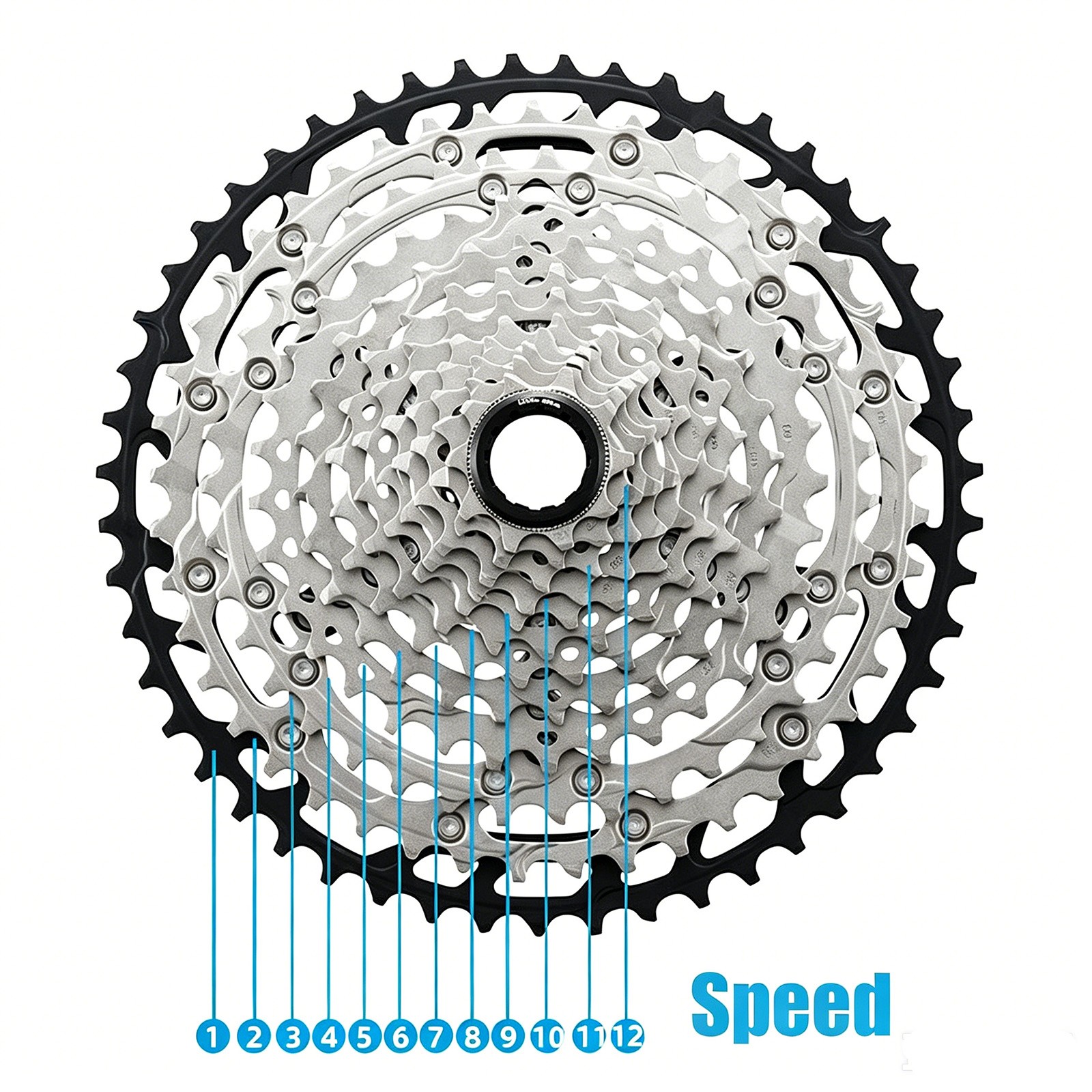 Shuimao CN-HC40 6/7/8-Speed 116 Link Chain for 18/21/24-Speed MTB/Road Bike