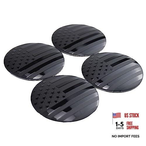 4X 56.5mm=2.24 inches Black American Flag 2.23 inches(56mm) U.S. Flag – Black