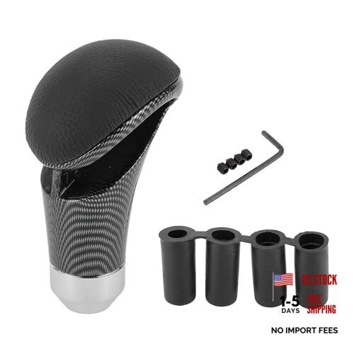 Car Gear Shift Knob Universal Faux Leather Stick Shifter Lever Knob for Black