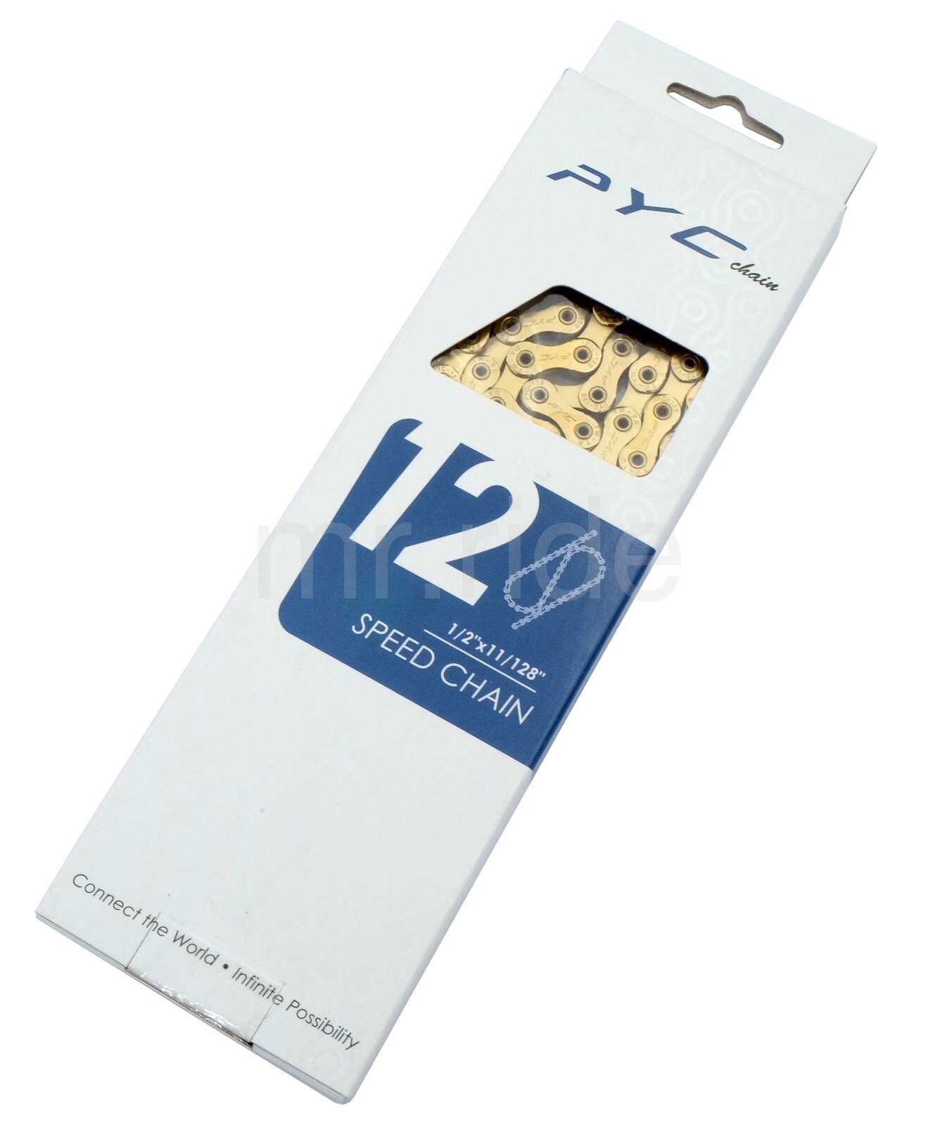 PYC SP1201 12-Speed 1/2″X11/128″ 126L Road Bike Ceramic Coating Chain Ti Gold