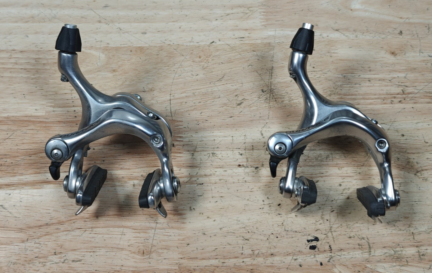 Pair Shimano Dura-Ace BR-7800 Brake Calipers Rim Brakes Road Bike Silver