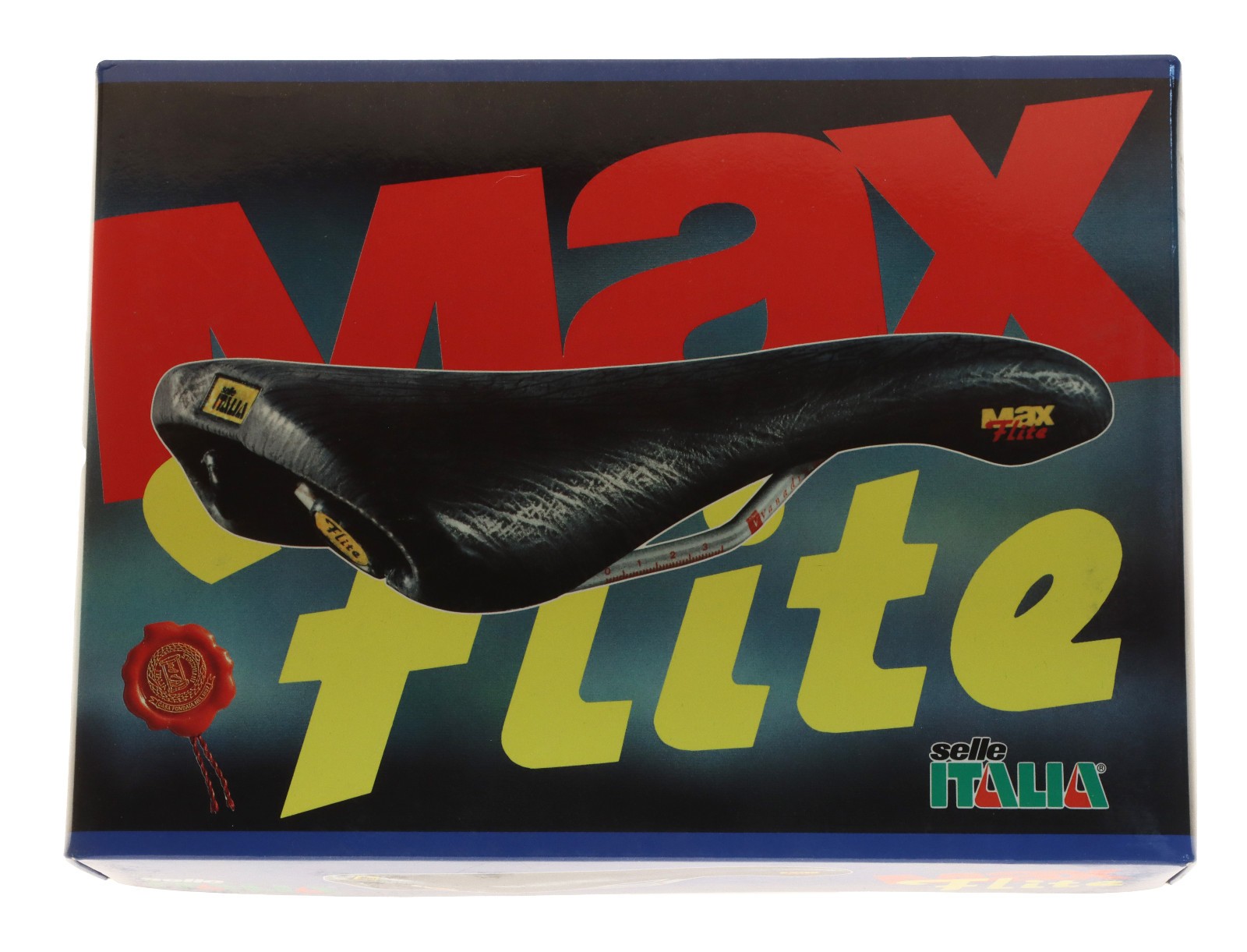 Selle Italia Max Flite Saddle Vanadium Rails Black Smooth Leather NIB NOS NEW
