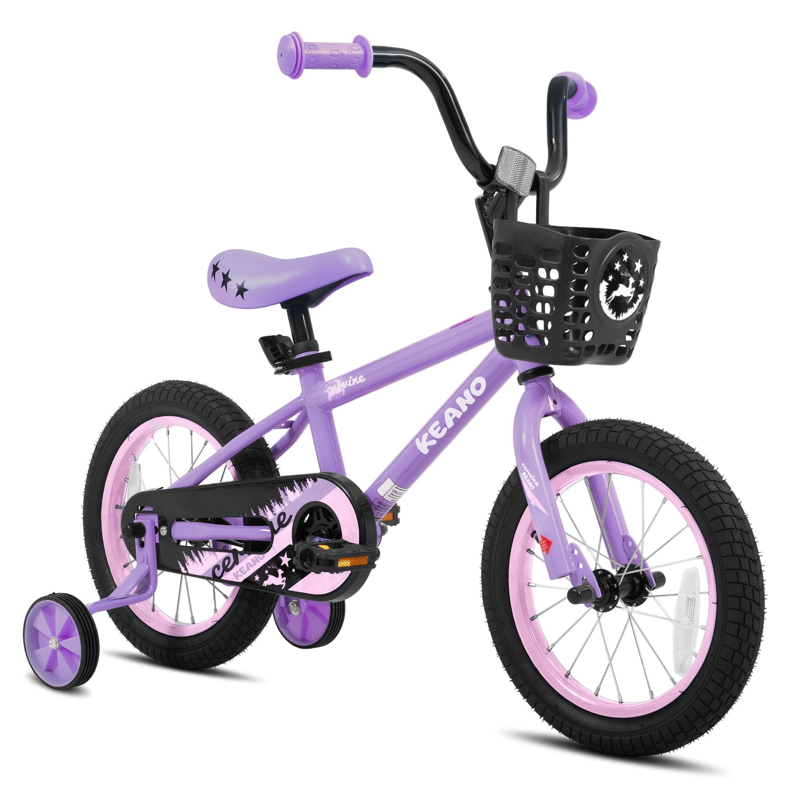 Keano Cervine 14 Inch Kids Bike For Girls Ages 3-5 Years Toddler Bikes Training