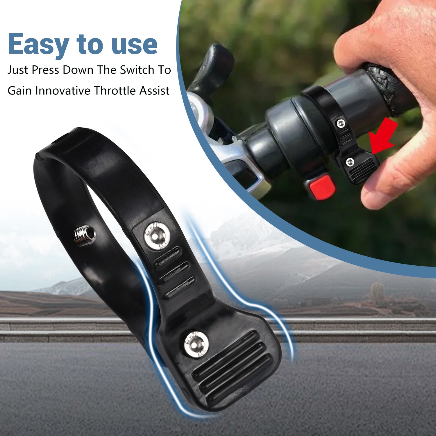eBike Thumb Throttle Adapter Black For RAD For Himiway For Lightni For Proudy U