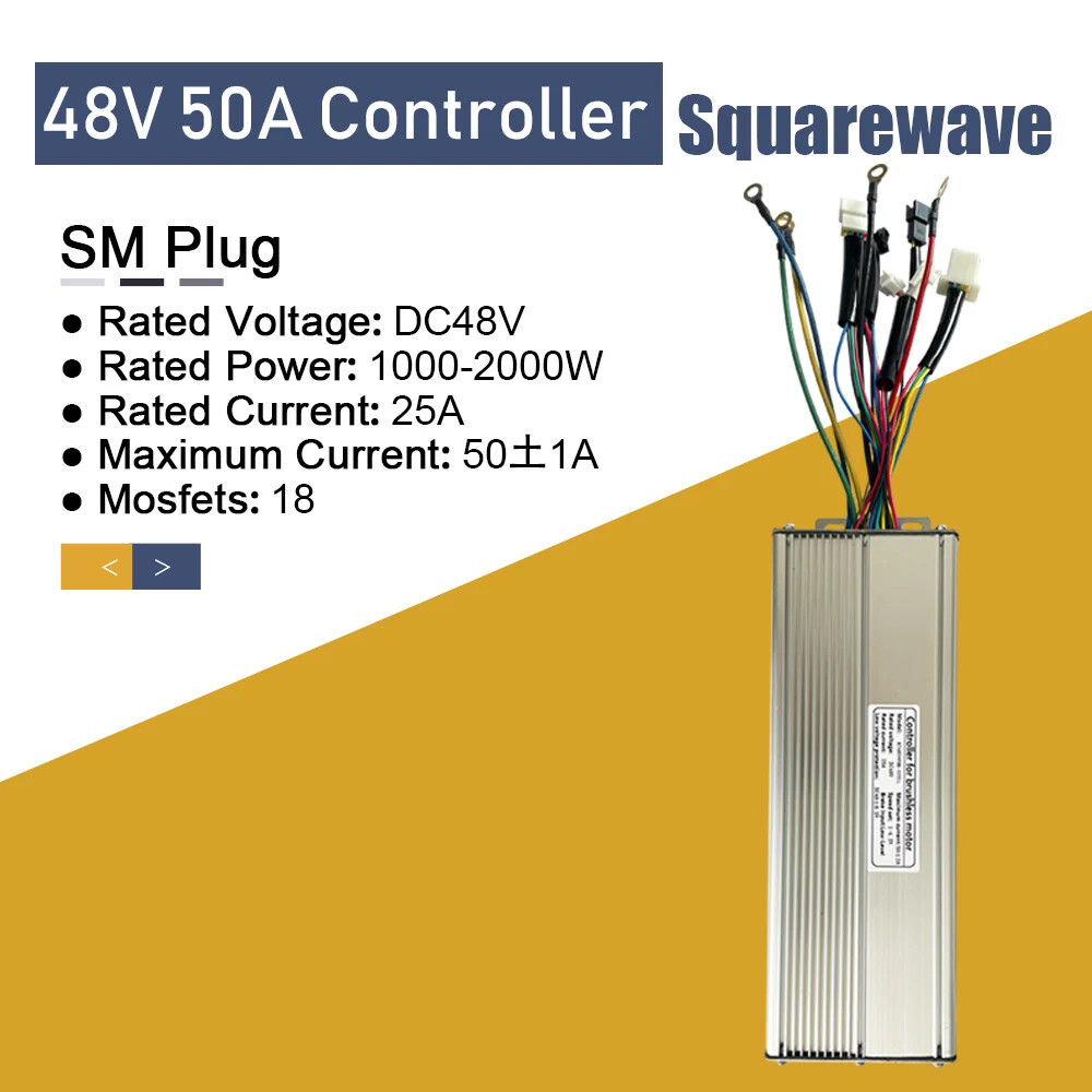 Electric Bike 36V/48V 15A/17A/22A/25A/30A/50A KT Squarewave/Sinewave Controller