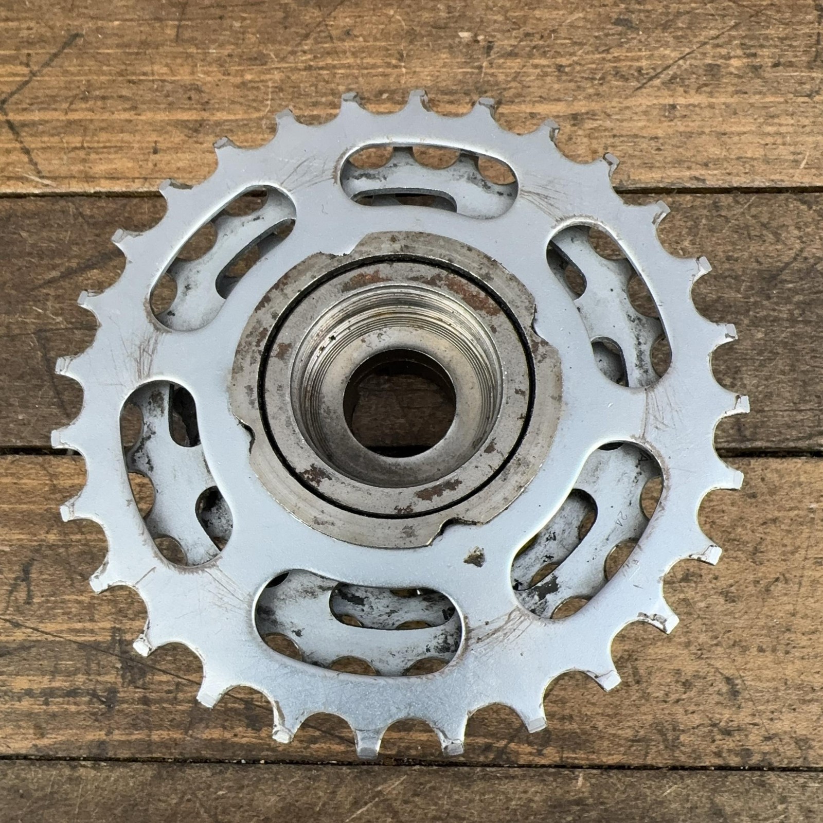 Vintage Suntour Freewheel 6 Speed 14-28T 28T Silver Steel 35×24 Japan Road