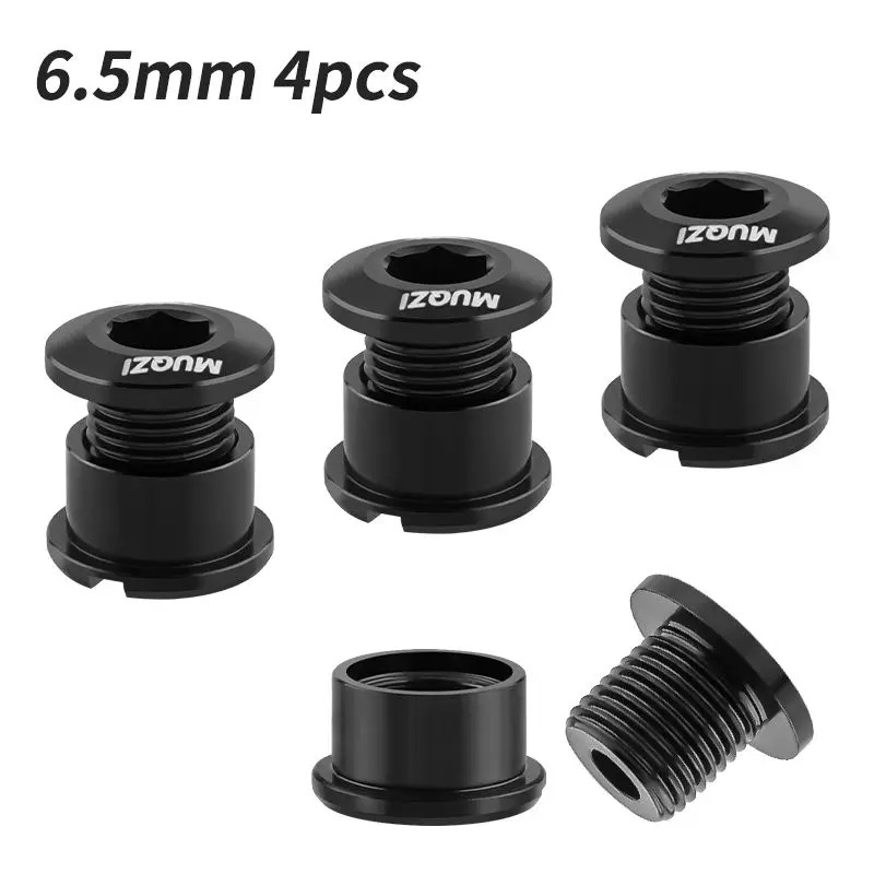 4/5PCS Chainring Bolts MTB Road Bike Crank Screws 6.5/8.5mm Set