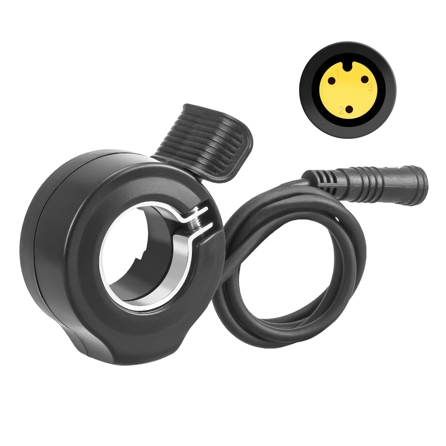 Zeekpowa Thumb Throttle for Bafang BBS01 BBS02 BBSHD –3-Pin Waterproof eBike Kit