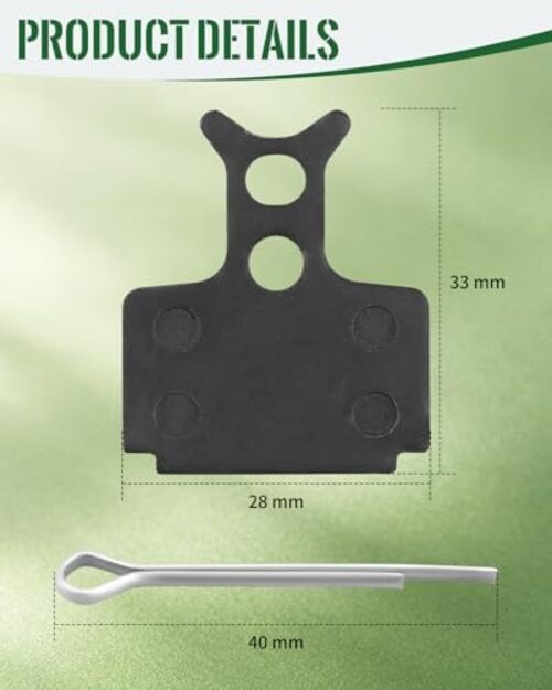 2Pcs Brake Pads Fit for Jetson Haze Electric Bike，Front Rear Dics Brake Pads，