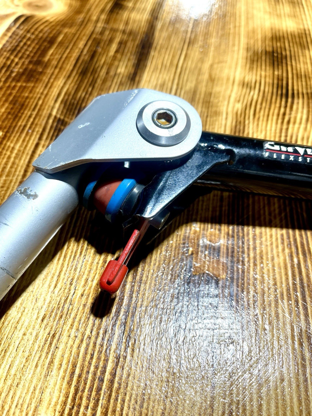 Girvin FlexStem Quill Stem 1 1/8 in Steerer 25.4mm Clamp Black/Silver