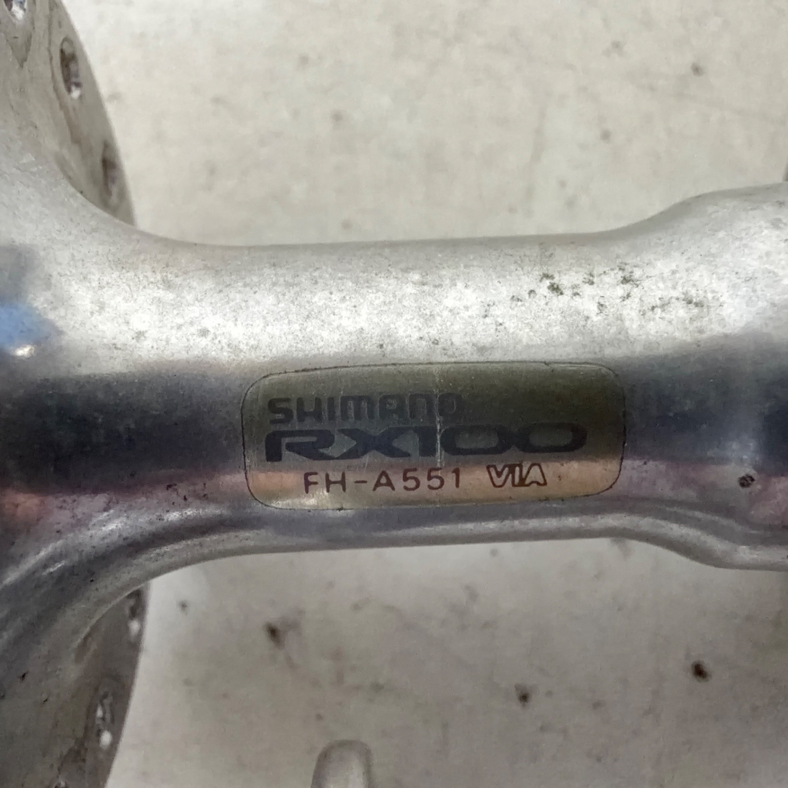 Shimano Vintage RX100 HB-A550 / FH-A551 32/32h Hub Set F/R 8-10 Speed Hyperglide