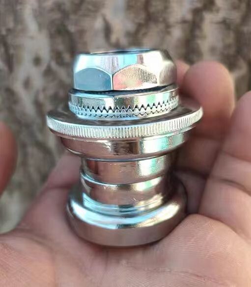 VINTAGE TANGE 1 INCH THREADED HEADSET CHROME OLD SCHOOL STEEL FRAME