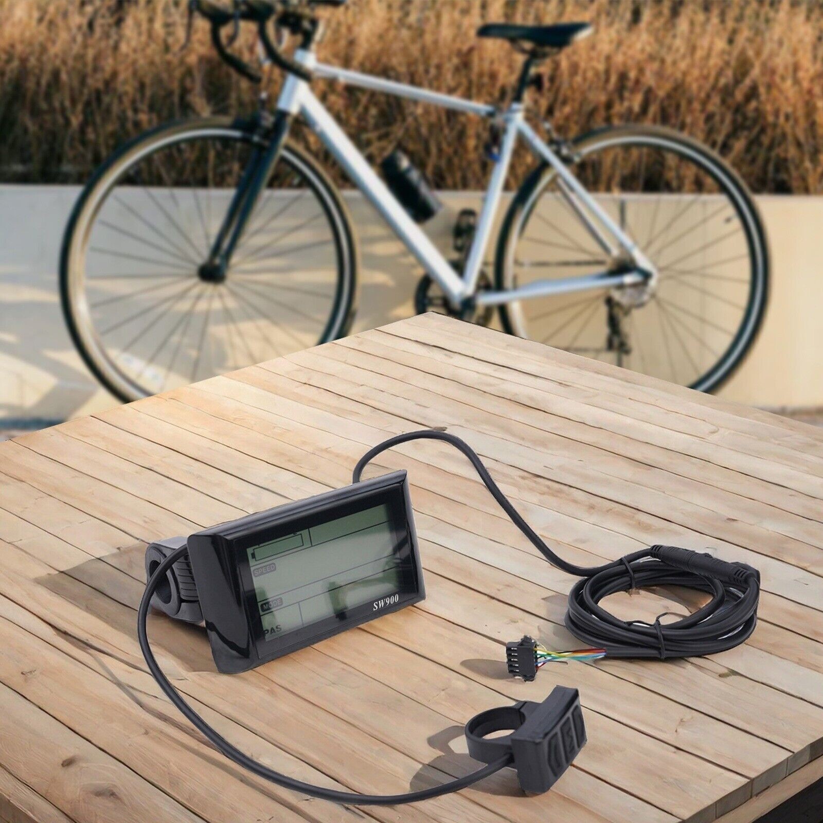 SW900 LCD Display Meter Control Panel 24-72V E-Bike Electric-Bicycle Scooter