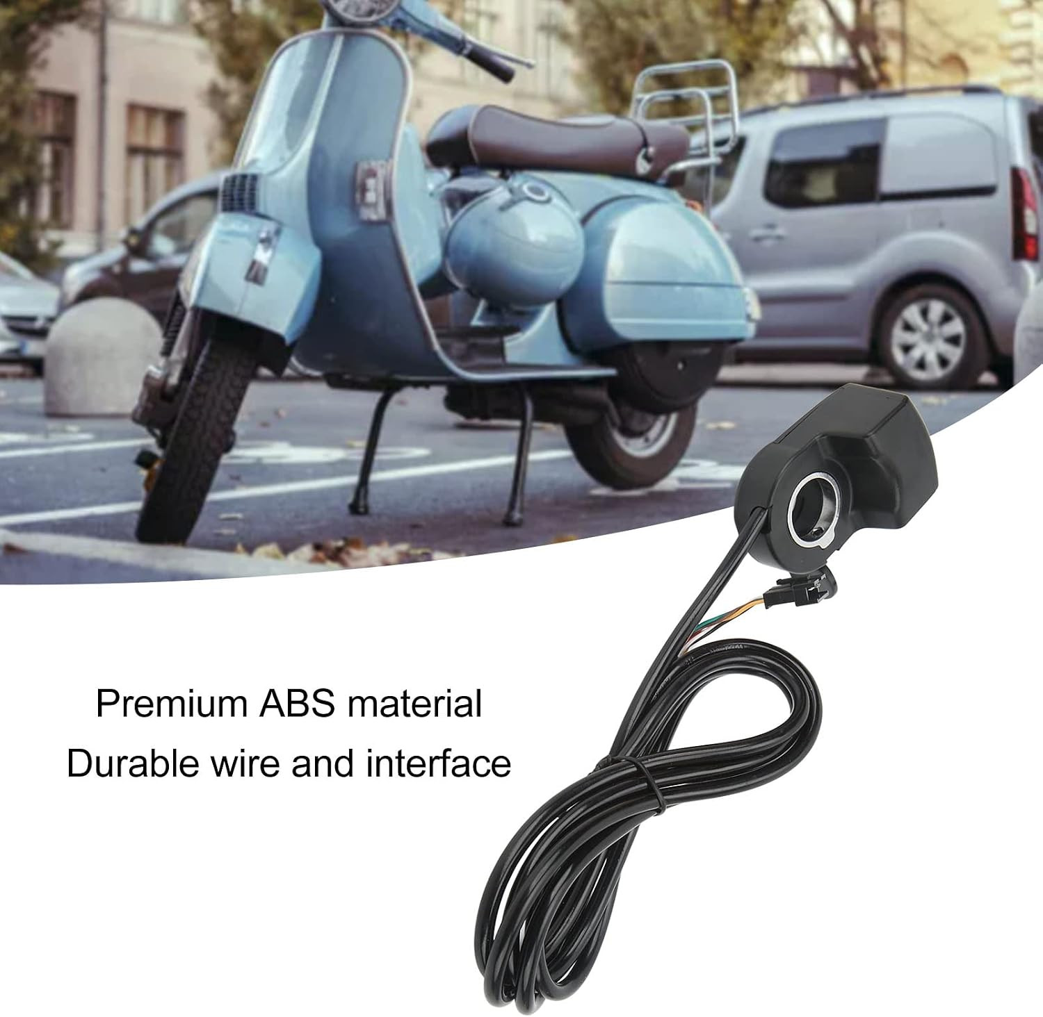 E Bike Thumb Throttle, 36V Thumb Accelerator Speed Control | Battery Display, 6