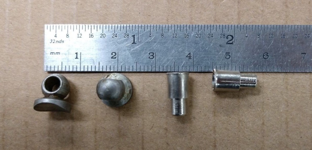 2-Genuine Vintage NOS Campagnolo Cable Stops w/2-Ferrules Bicycle Frame Building
