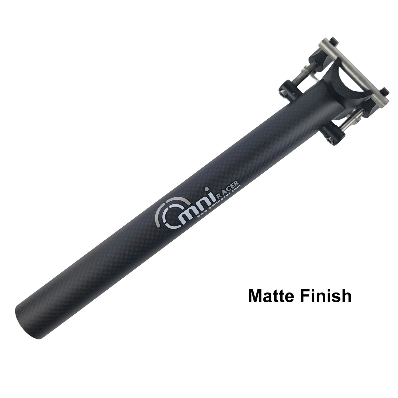 27.2x250mm OMNI Racer WORLDS LIGHTEST ULTRA-Lite Straight Carbon Seatpost: MATTE