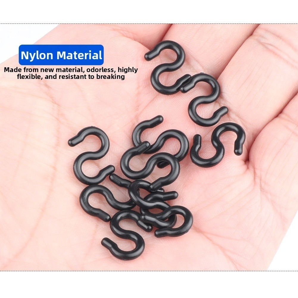S-Shape Cable Clip for Bike Brake Lines Shift Cables Hydraulic Tubing Nylon
