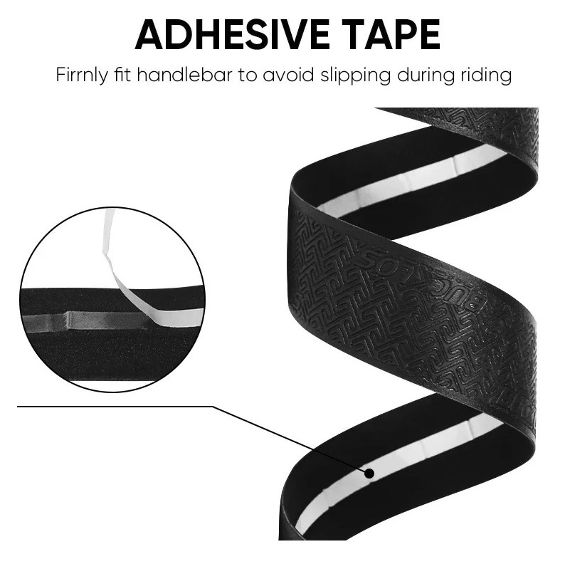 2pcs Road Bike Handlebar Tape Anti-Slip Waterproof PU EVA Wrap Set – NEW
