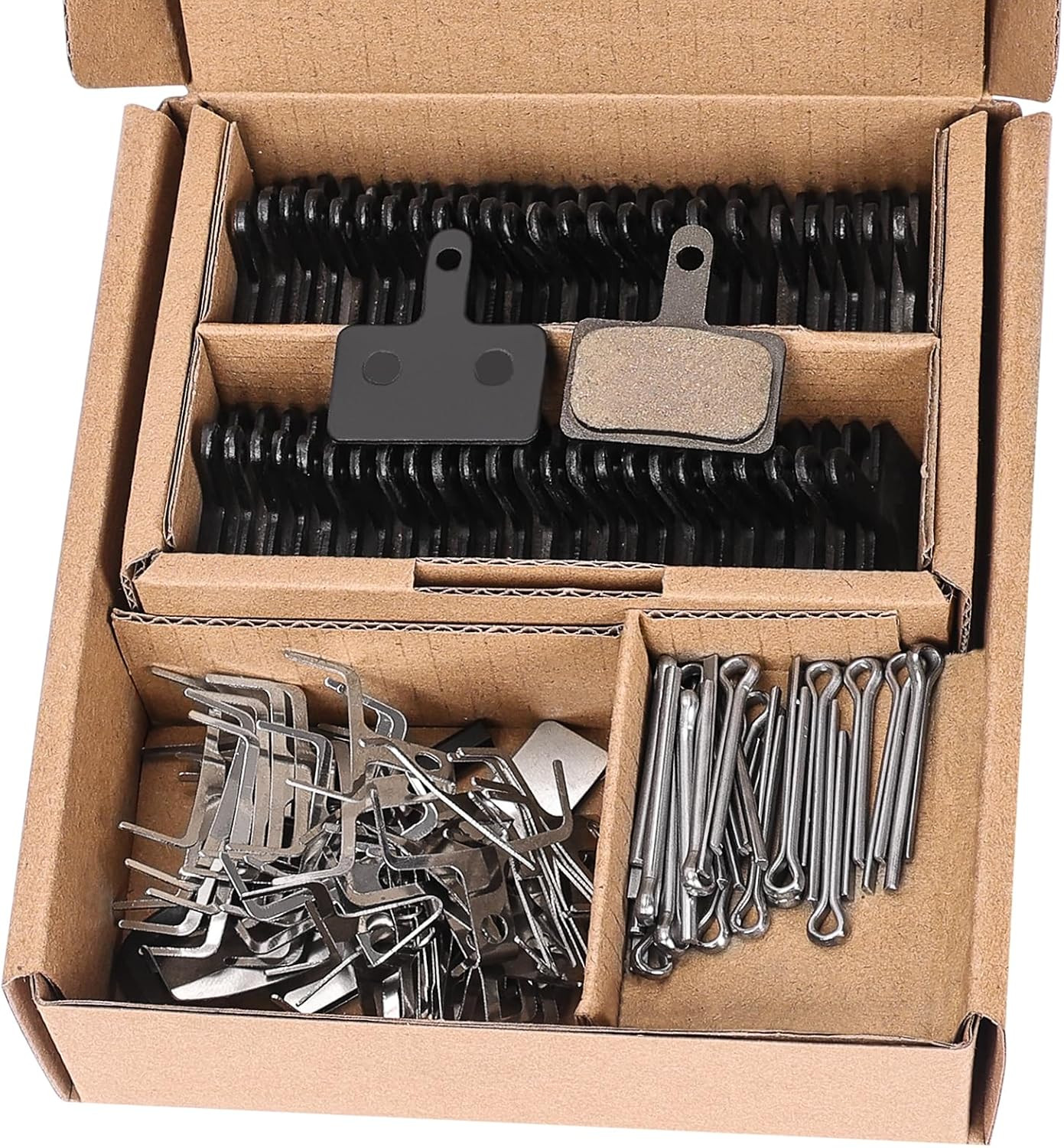 25 Pairs Bike Brake Pads, Compatible with Tektro Brake Pads for Shimano Brake Pa