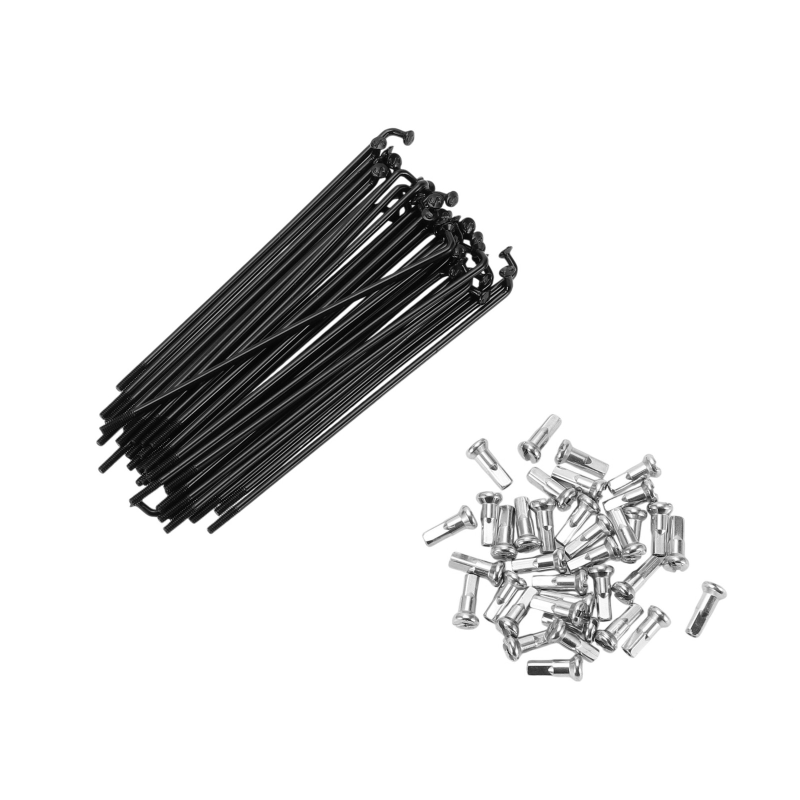 Mountain Bike Spokes 14G 97mm Black Steel 36 Pieces