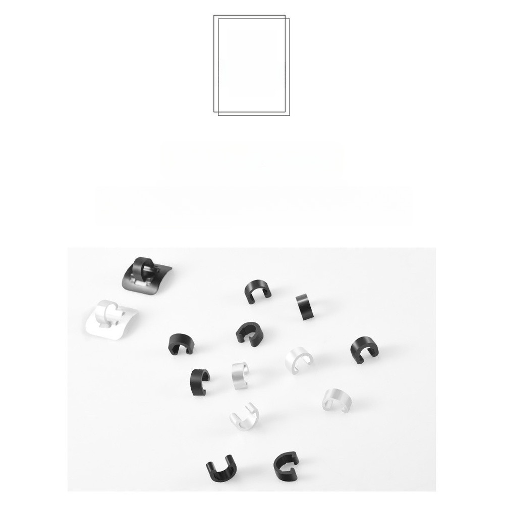 Plastic Aluminum Alloy Metal C Clip for Bicycle Brake and Gear Cable Management