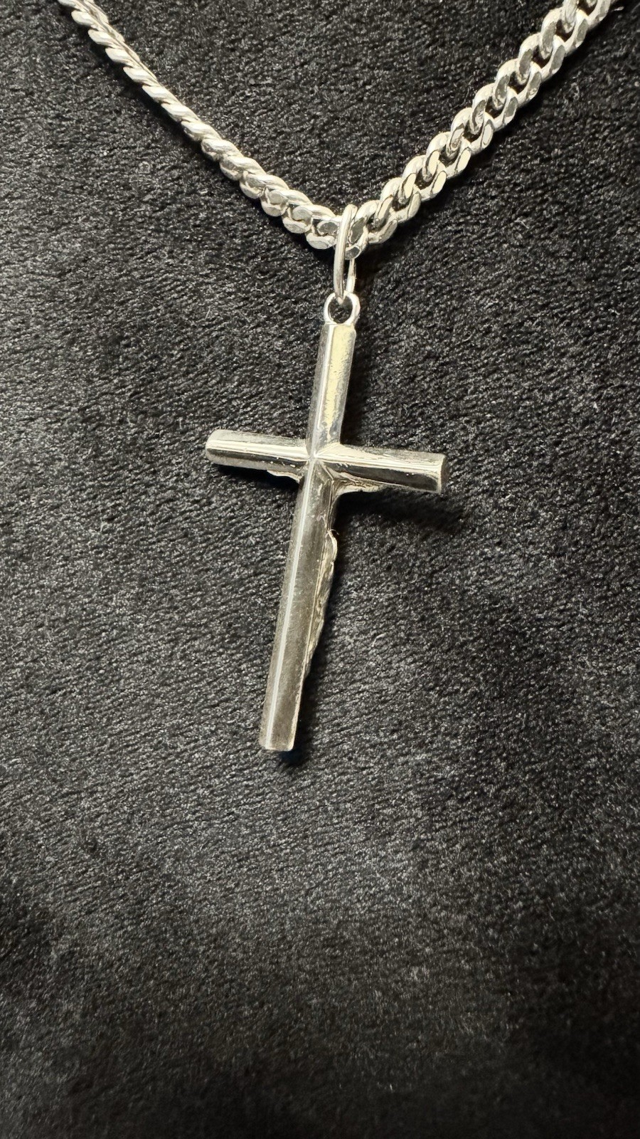 silver chain Plus Cross silver 925 29,34g 64cm