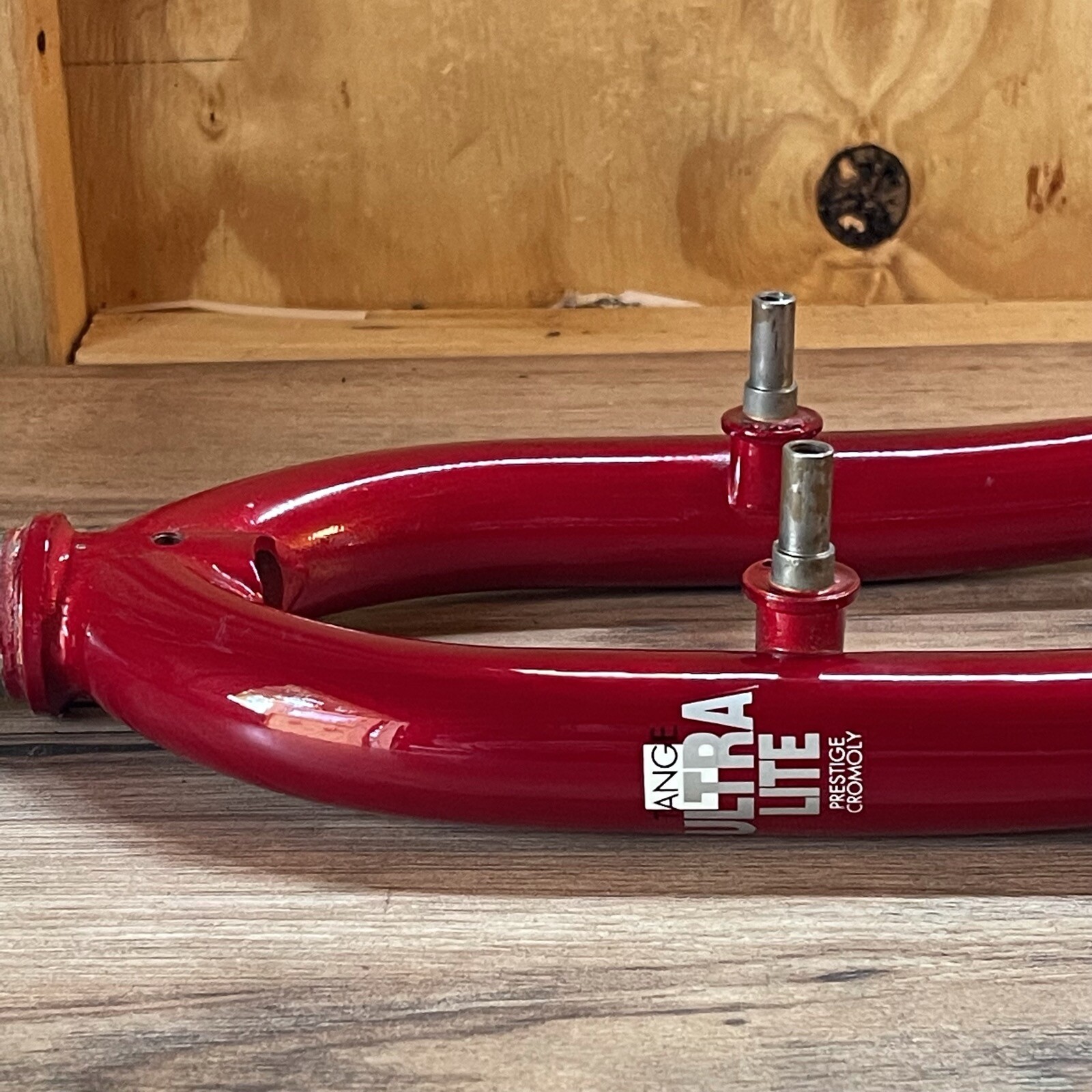 NOS Tange Ultra Lite MTB Prestige 1 1/8 Threaded 26 390 AtoC 138mm 776g Red