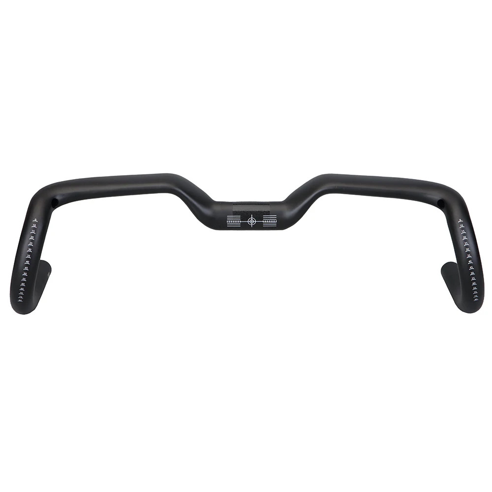 Carbon Fiber Mountain Road Bike Handlebar Full Internal Cable Routing 14° 31.8mm
