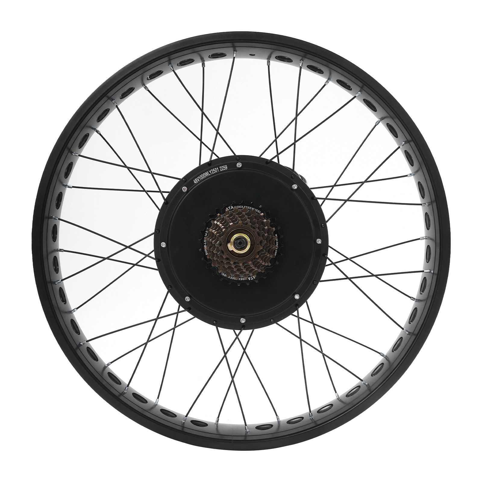 26″x4″ 48V Electric Bike Front Wheel Hub Motor LCD E-Bike Conversion Kit 1000W