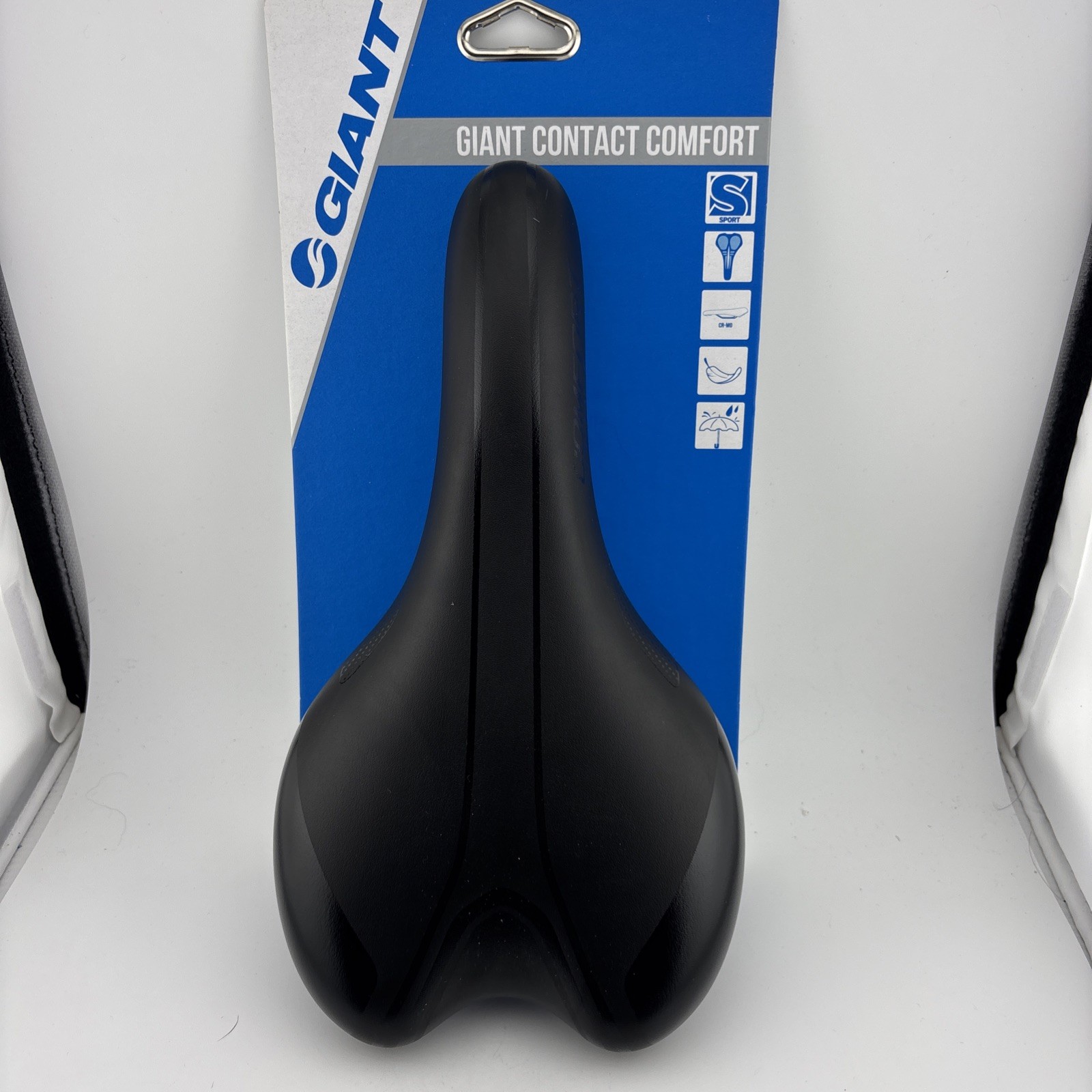 Giant Bicycle Saddle Bike Seat Connect Upright Comfort Cutout Unisex Black
